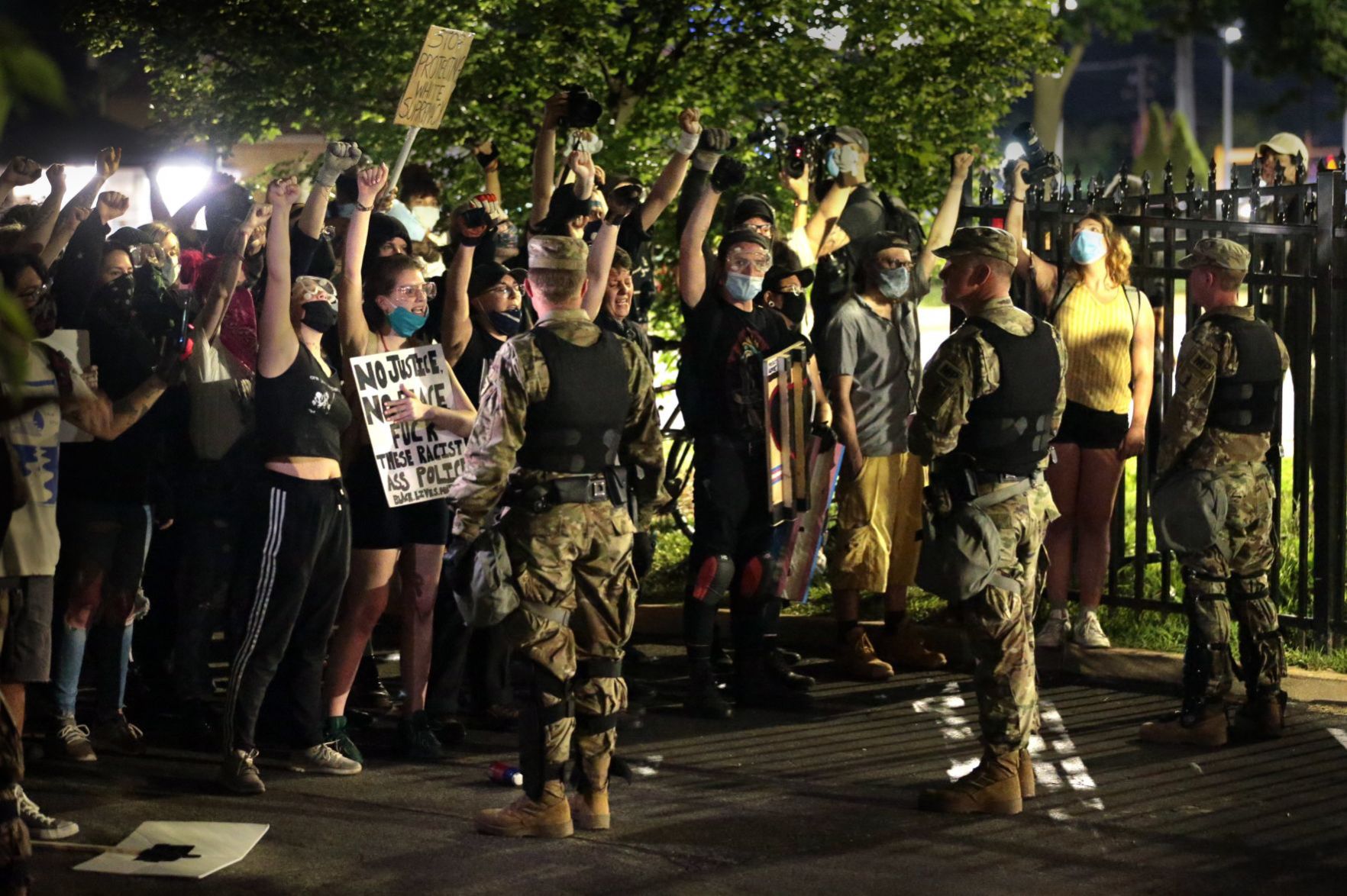 Protesters march on Florissant